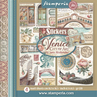 Stamperia Venice Stickers (4 Sheets)