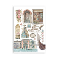 Stamperia Venice Washi Pad (8 Sheets)
