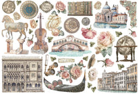 Stamperia Venice Adhesive Ephemera