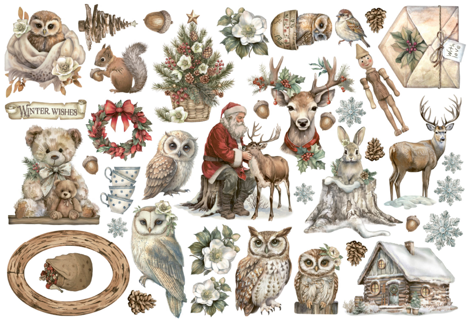 Stamperia The Owl’s House Adhesive Ephemera