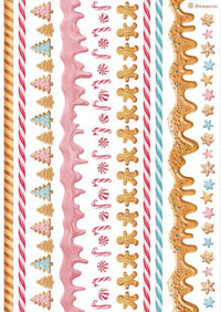 Stamperia Candy Christmas Washi Pad (8 Sheets)