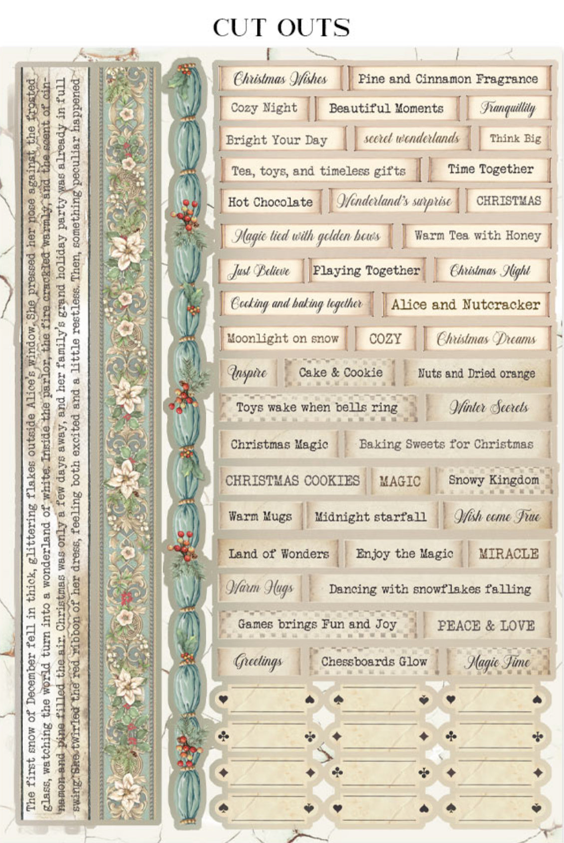 Stamperia Alice in Christmas Junk Journal