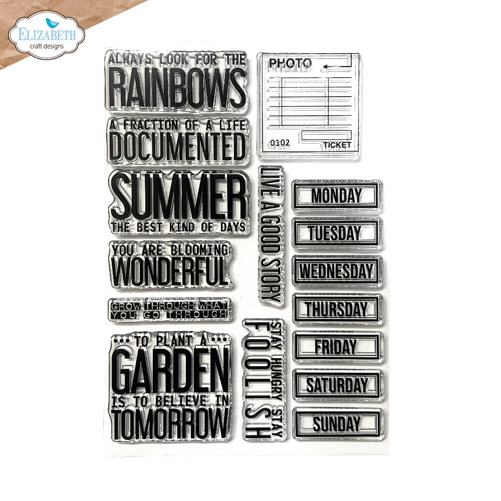 Elizabeth Craft Designs Best Kind of Days Stamp Set