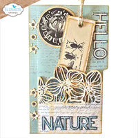 Elizabeth Craft Designs Pocket with Flowers Metal Die Set