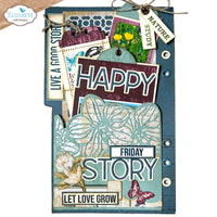 Elizabeth Craft Designs Page with Large Tab 1 Metal Die Set