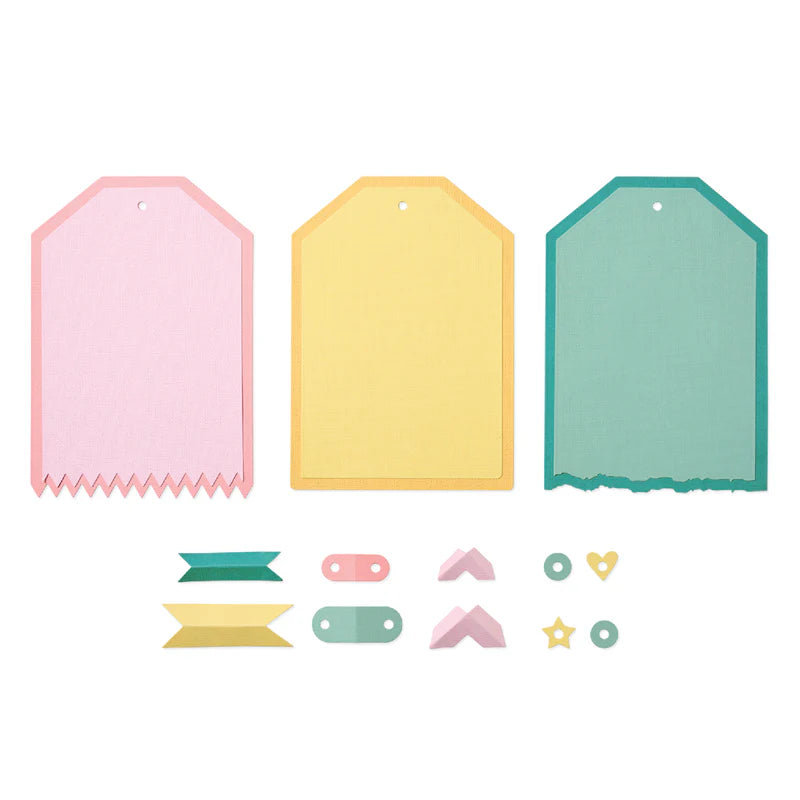 Sizzix Thinlits Die Set - Snap and Swap Large Tags by 49 & Market
