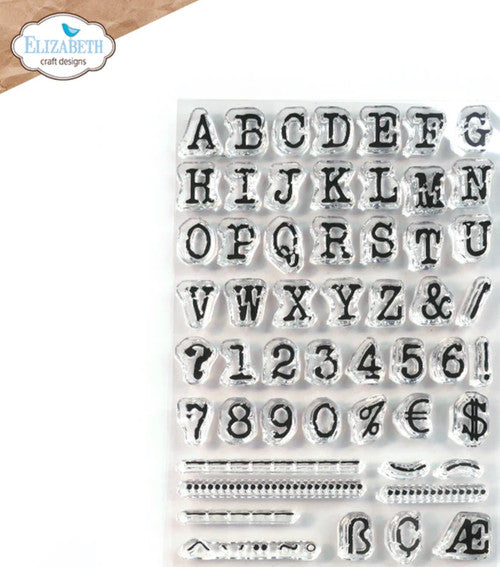 Elizabeth Craft Designs Juego de sellos del alfabeto de diciembre para recordar