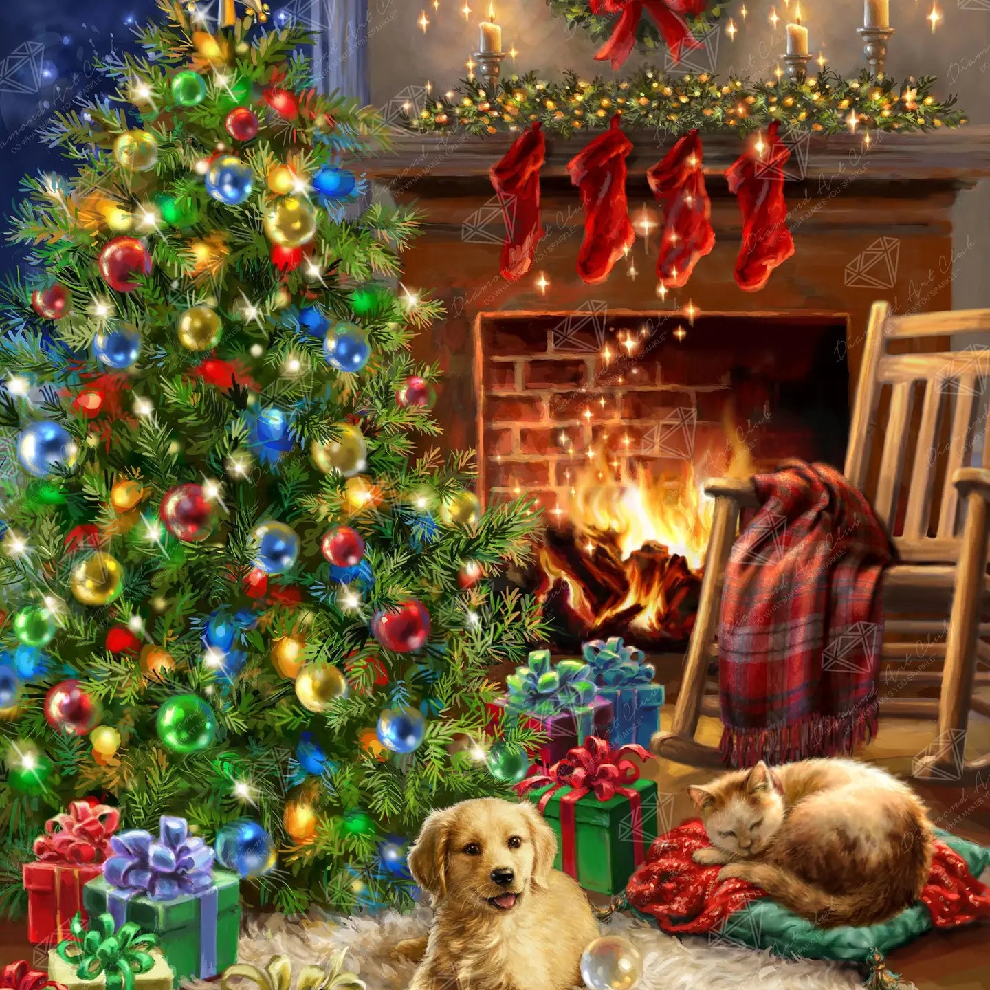 Diamond Art Club SQUARES Cozy Christmas