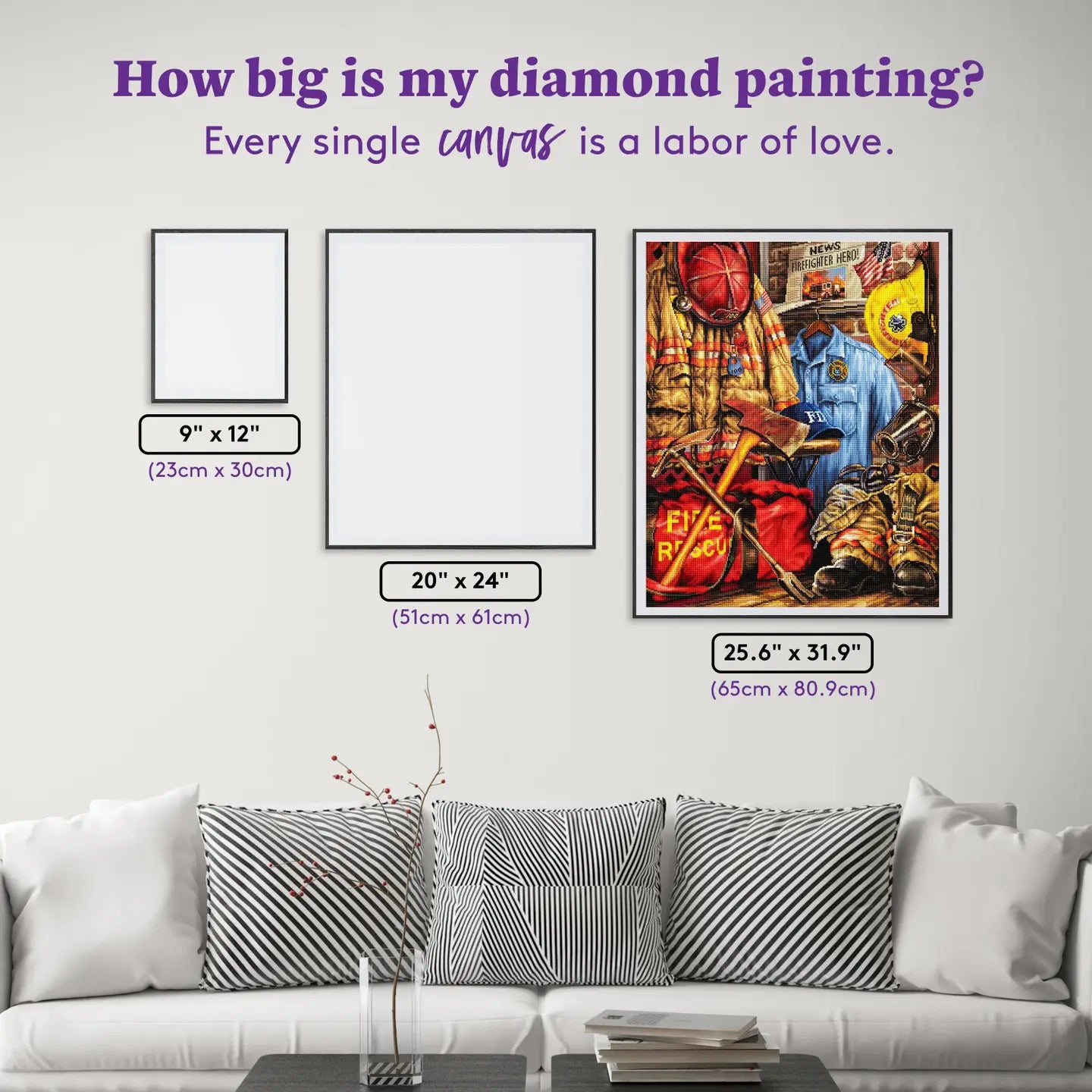 Diamond Art Club SQUARES Hometown Hero - Firefighter
