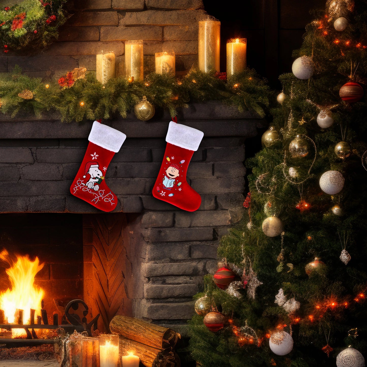 Medias para árbol de Navidad Diamond Dotz
