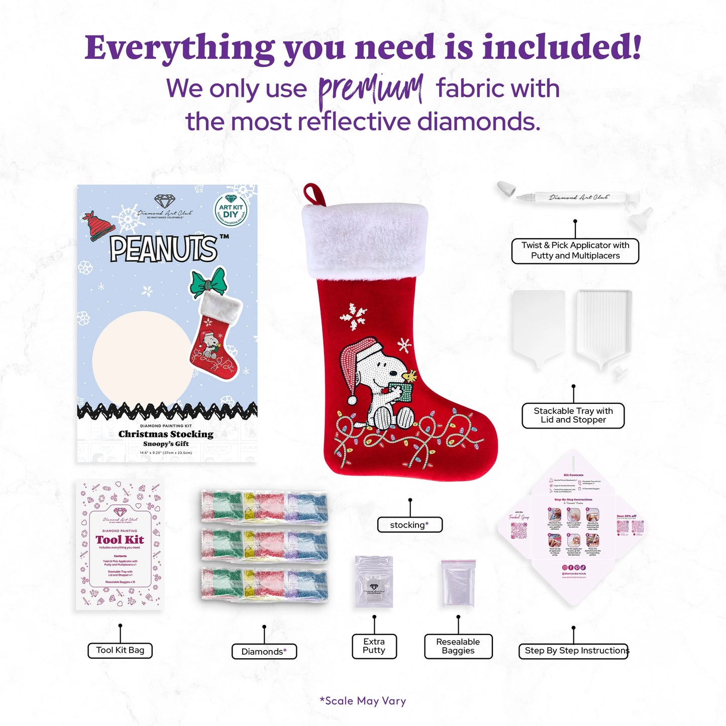 Medias para árbol de Navidad Diamond Dotz