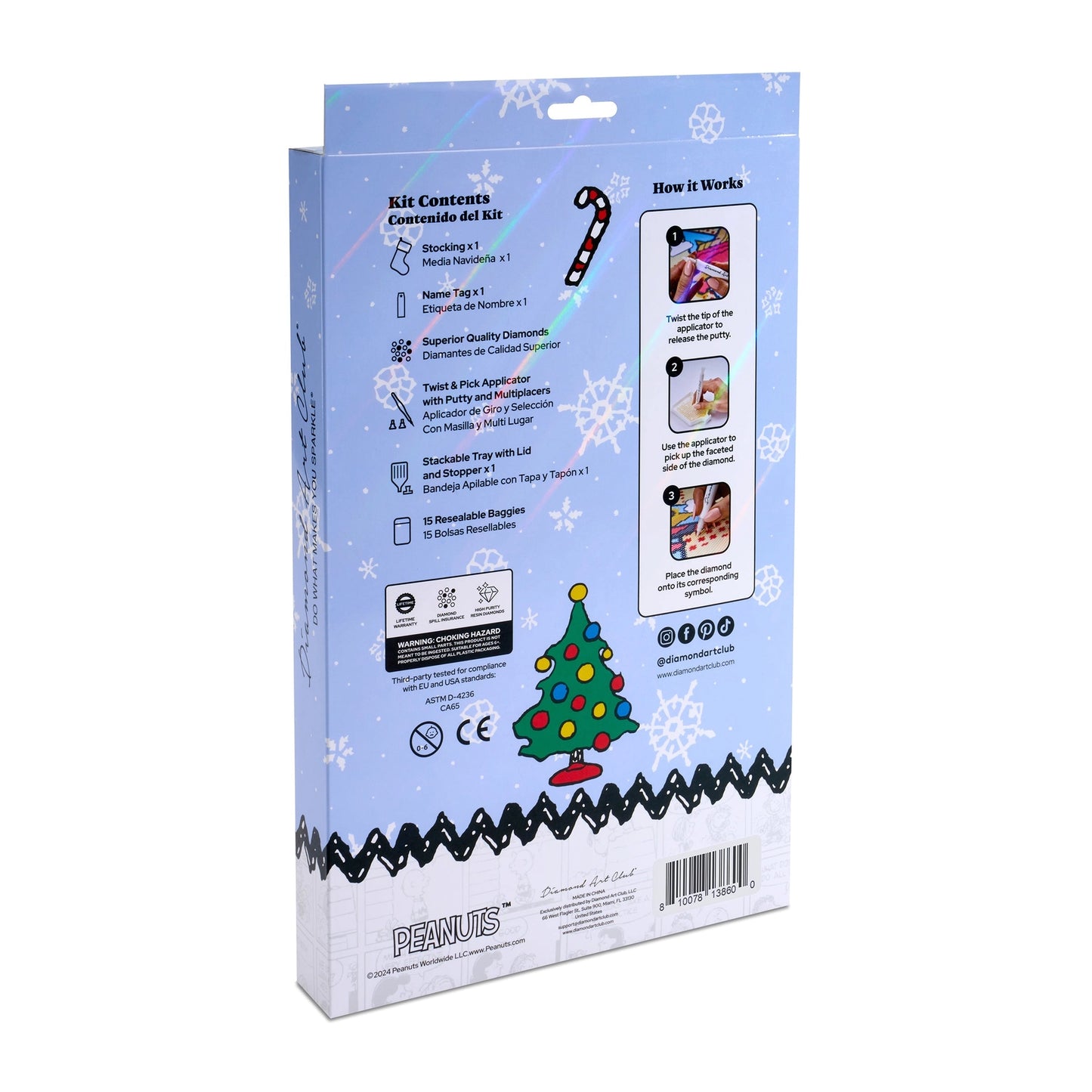 Medias para árbol de Navidad Diamond Dotz