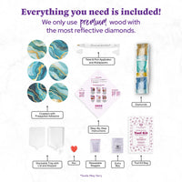 Diamond Art Club Coasters - Ethereal Ocean (6 Pk)