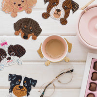 Diamond Art Club Coasters - Dogs (6 Pk)