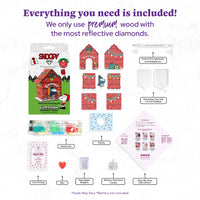 Diamond Art Club LED 3D Gem House - The Peanuts™ Holiday