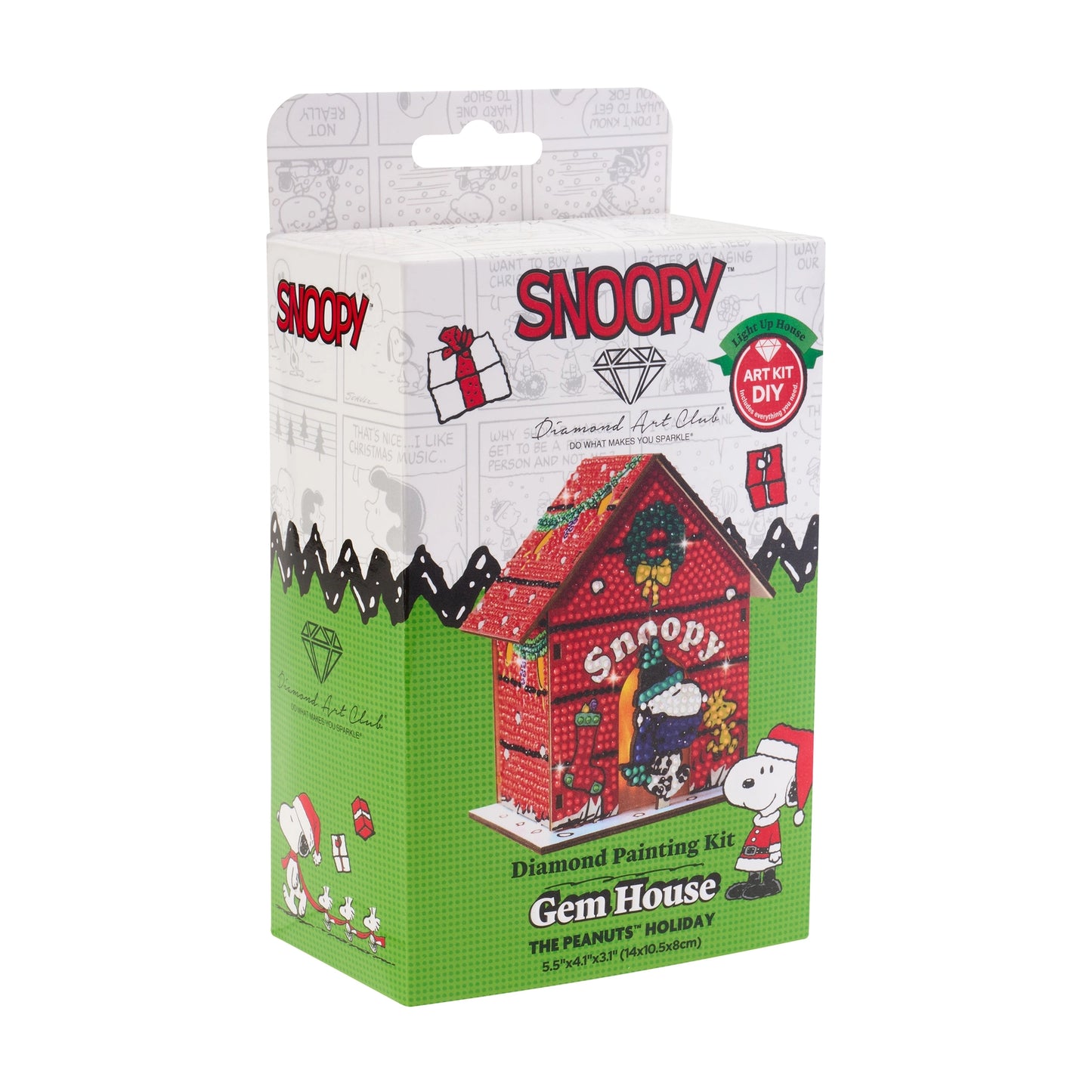Diamond Art Club LED 3D Gem House - The Peanuts™ Holiday