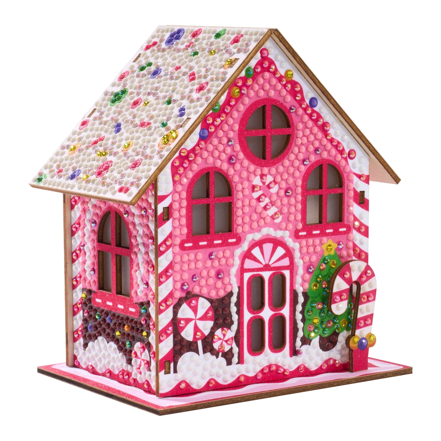 Diamond Art Club LED 3D Gem House - Candy Cane