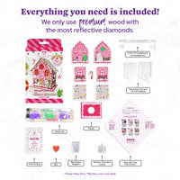 Diamond Art Club LED 3D Gem House - Candy Cane