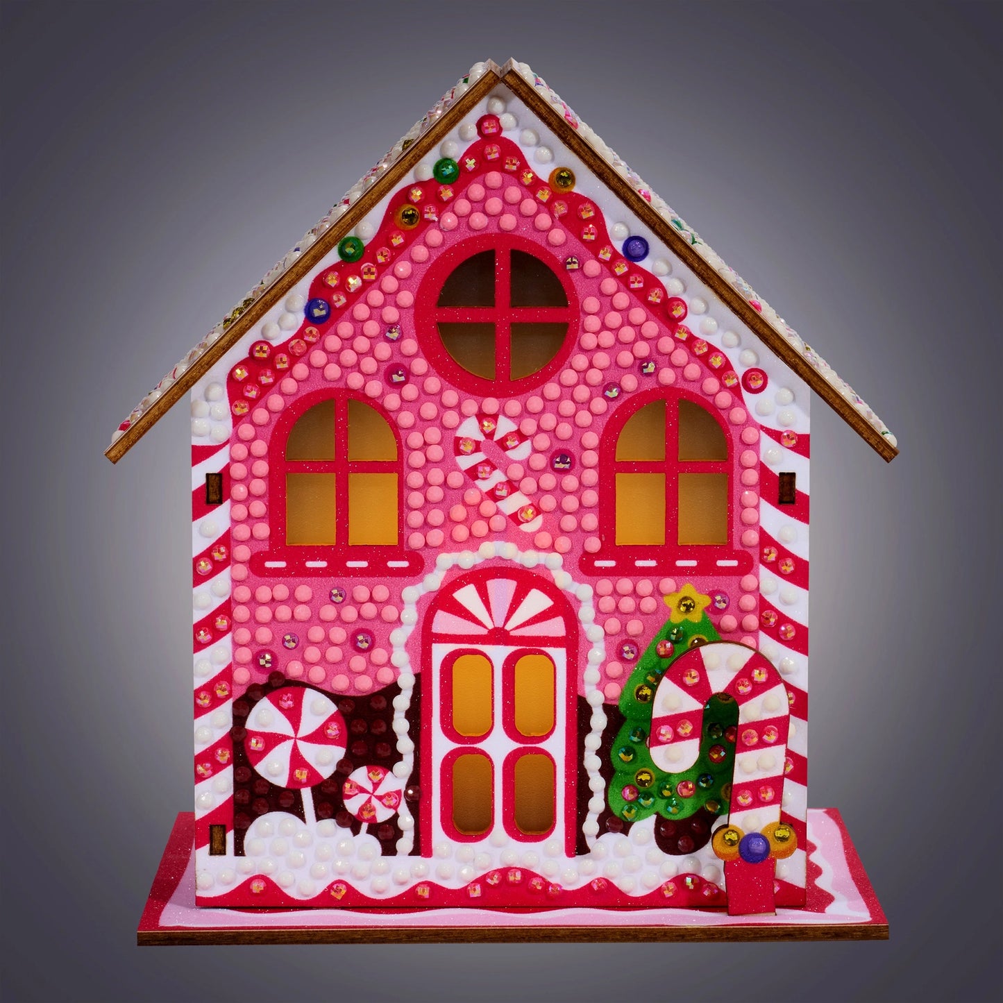 Diamond Art Club LED 3D Gem House - Candy Cane
