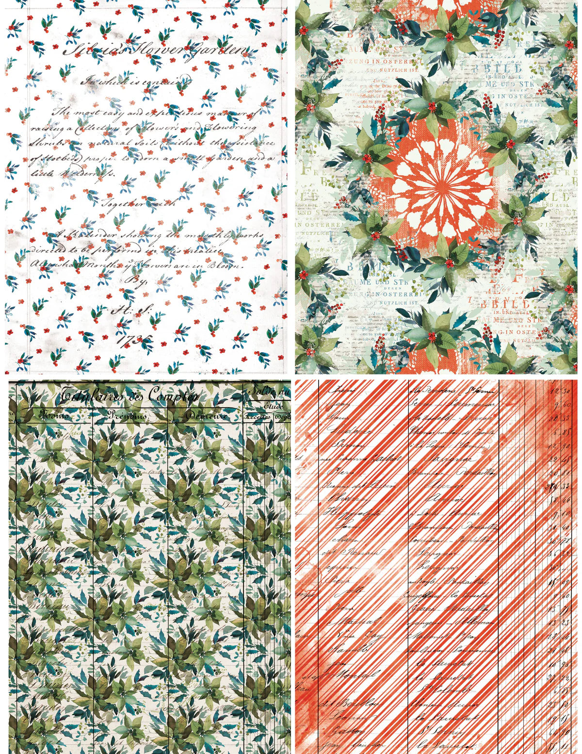Arden Creative Studio Season of Joy Decoupage Paper Set (12 sheets)