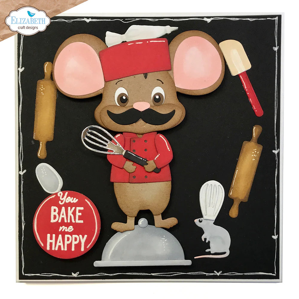Elizabeth Craft Designs In The Kitchen Sentiments Stamp Set