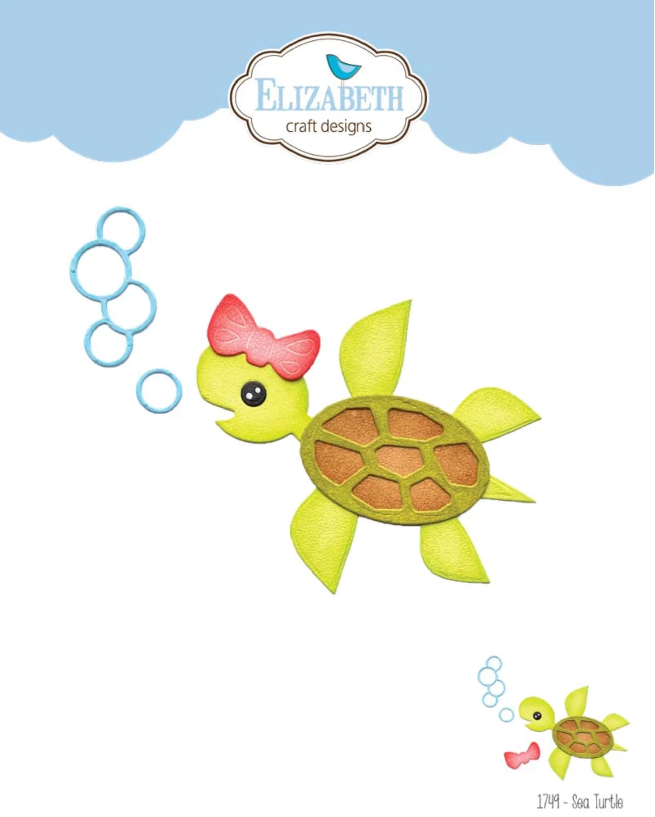 Elizabeth Craft Metal Die Sea Turtle