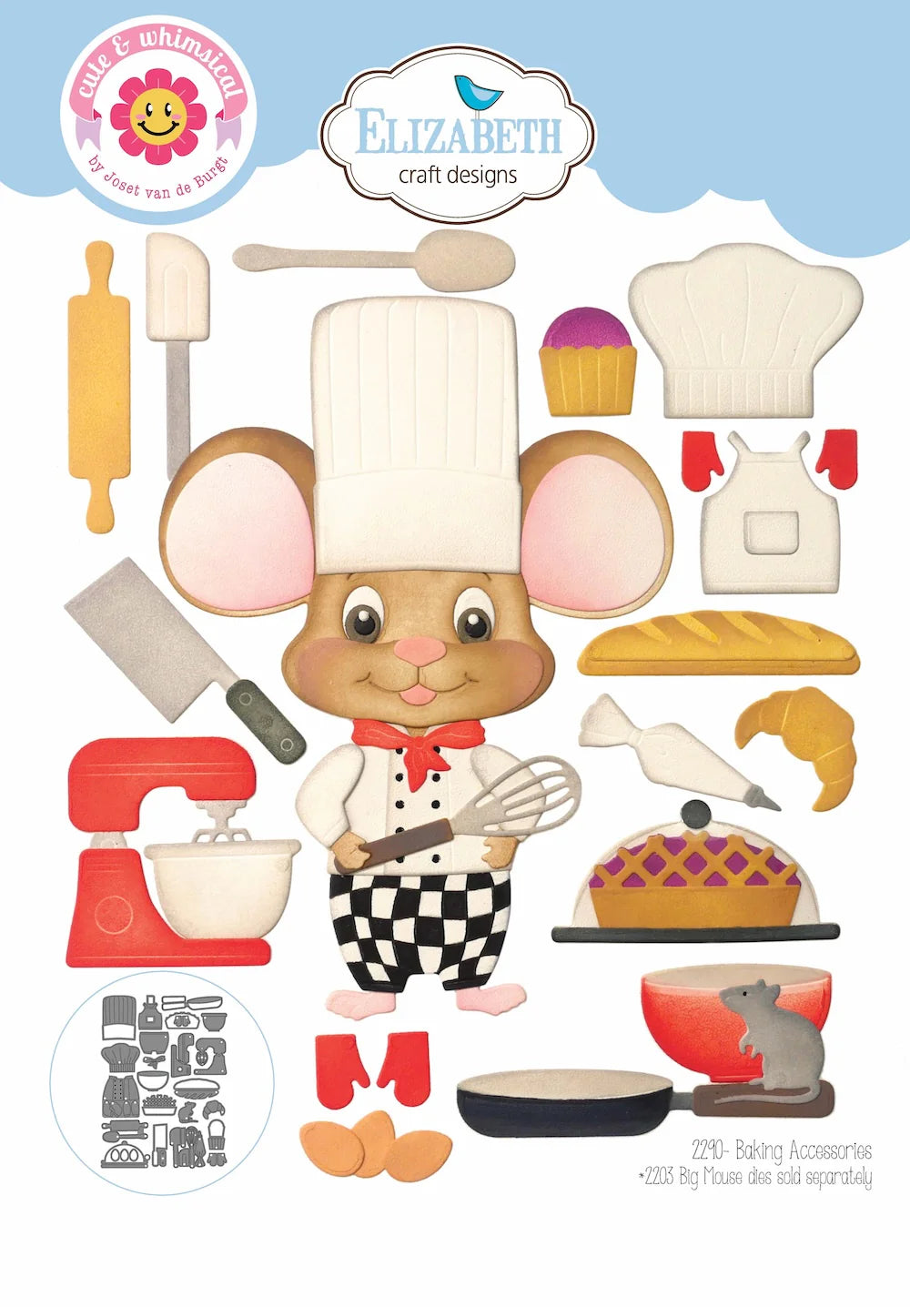 Elizabeth Craft Designs Baking Accessories Metal Die Set