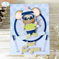 Elizabeth Craft Designs Little Mouse Winter Accessories Metal Die Set