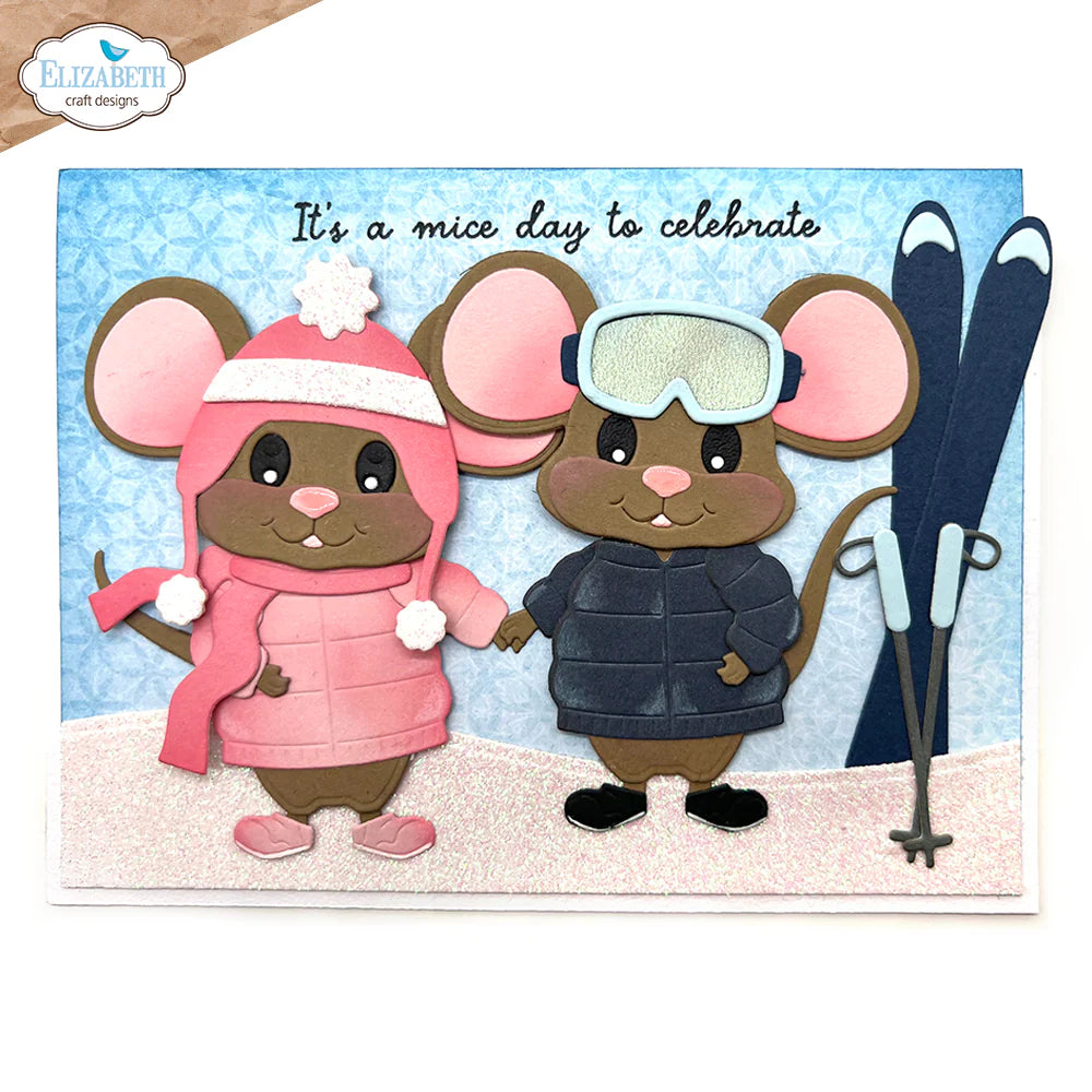 Elizabeth Craft Designs Big Mouse Winter Accessories Metal Die Set