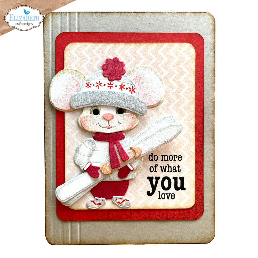 Elizabeth Craft Designs Big Mouse Winter Accessories Metal Die Set