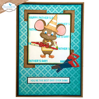 Elizabeth Craft Designs Best Dad Sentiments Stamp Set