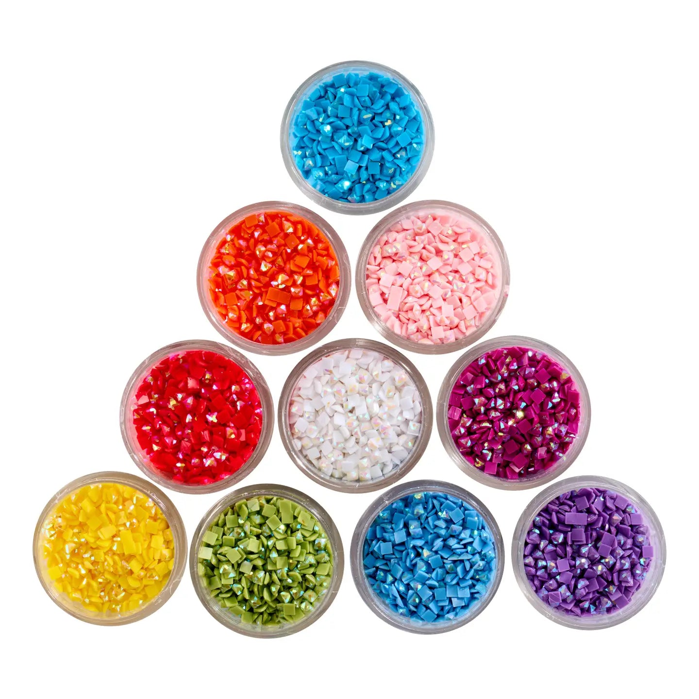 Diamond Art Club Bling Diamonds - Aurora Borealis Rainbow Square (Set of 10)