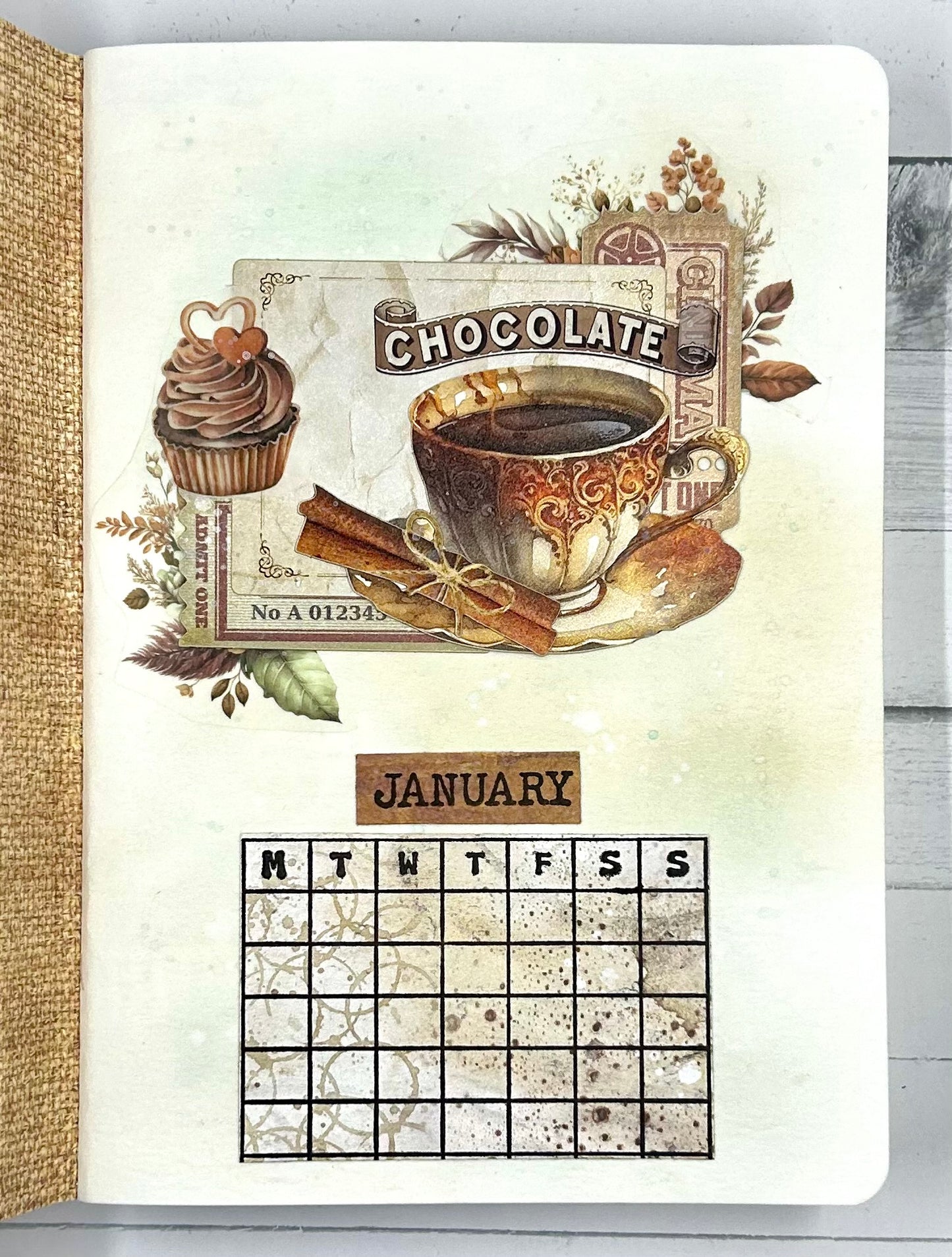 Stamperia Coffee & Chocolate Customizable Journaling Album