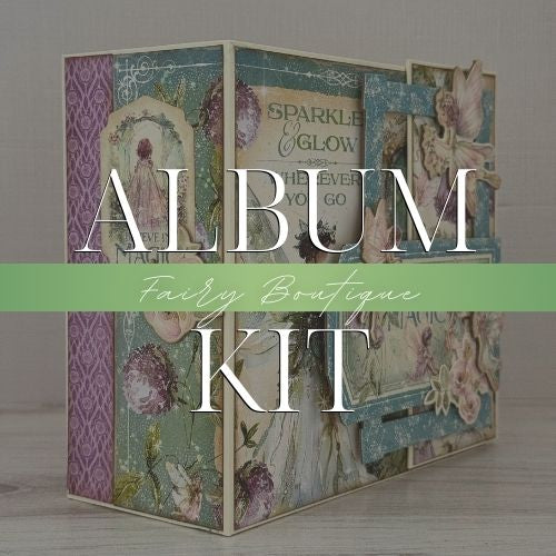 Graphic 45 Fairy Boutique - Tag & Pocket Wrap-Around Album 2025 Kit 6
