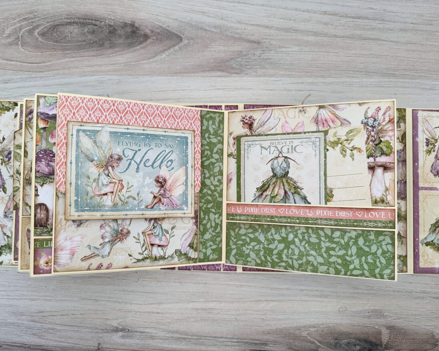 Graphic 45 Fairy Boutique - Tag & Pocket Wrap-Around Album 2025 Kit 6