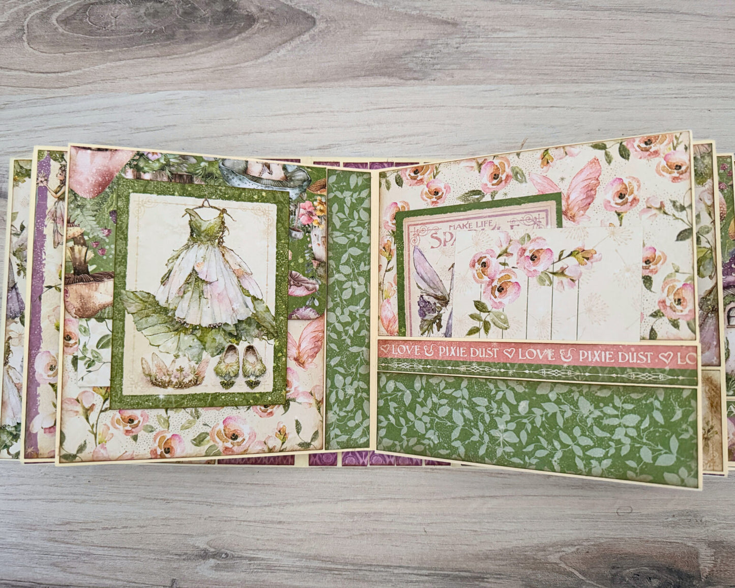 Graphic 45 Fairy Boutique - Tag & Pocket Wrap-Around Album 2025 Kit 6