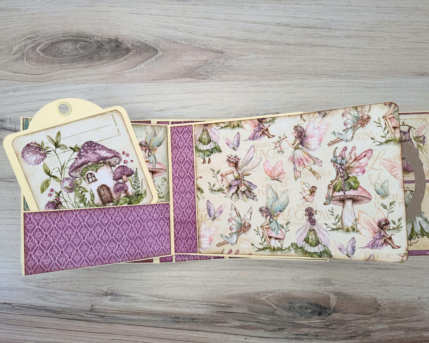 Graphic 45 Fairy Boutique - Tag & Pocket Wrap-Around Album 2025 Kit 6