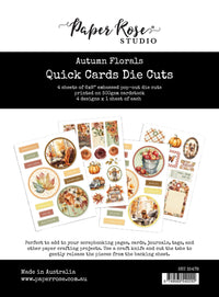 Paper Rose Studio Autumn Florals Quick Card Die Cuts