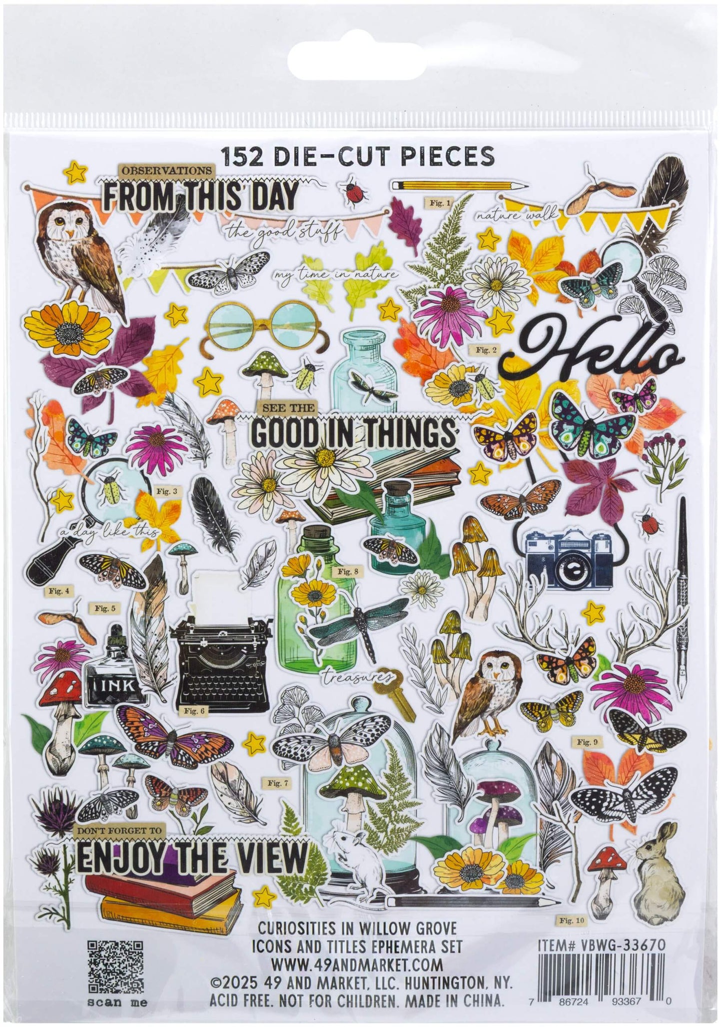 49 & Market Curiosities in Willow Grove Icons and Titles Ephemera Set