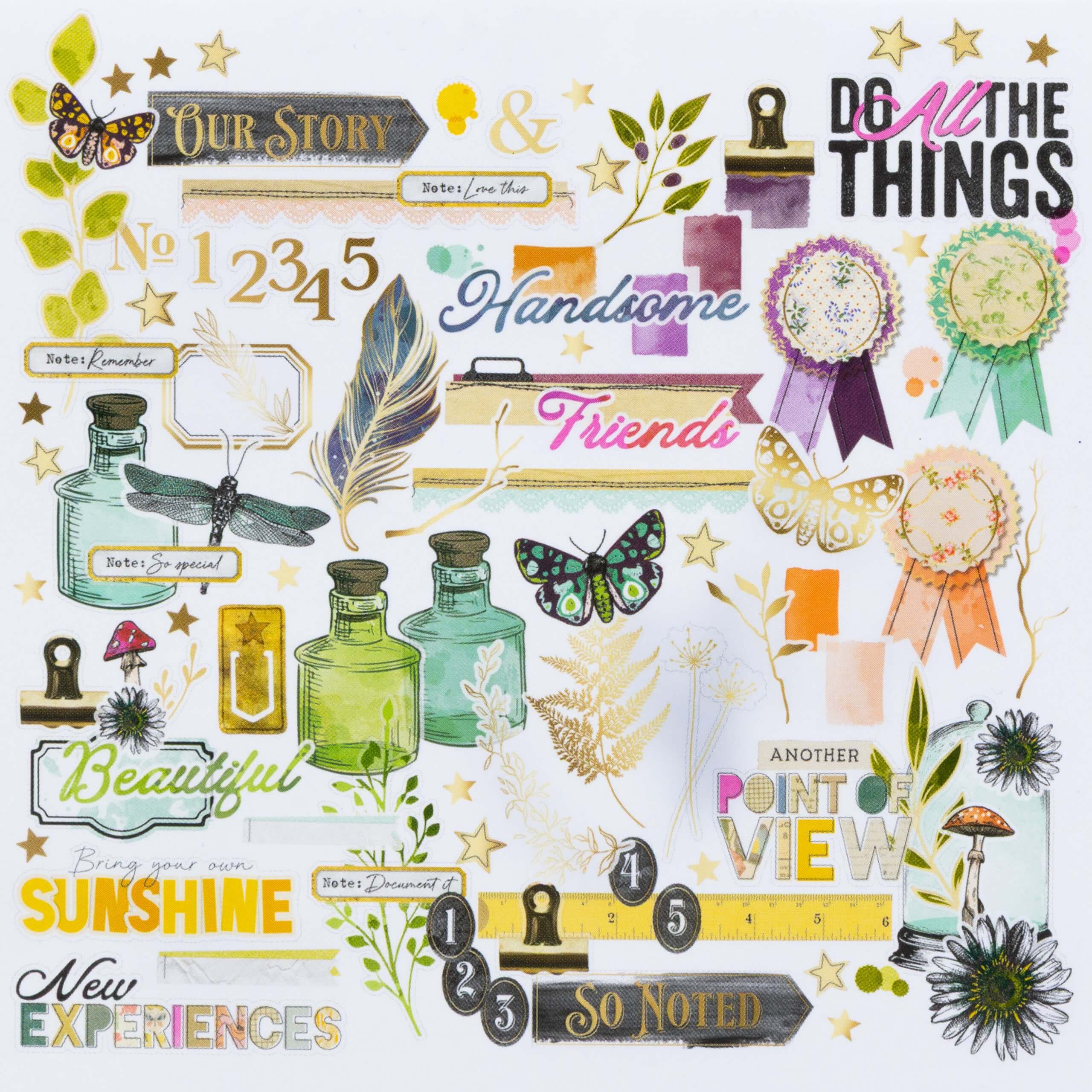 49 & Market Curiosities in Willow Grove Foiled Die-Cut Assortment