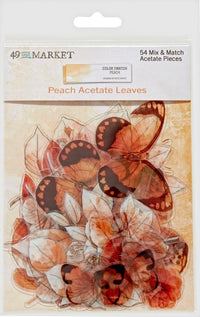 49 & Market Color Swatch Peach Acetate Leaves