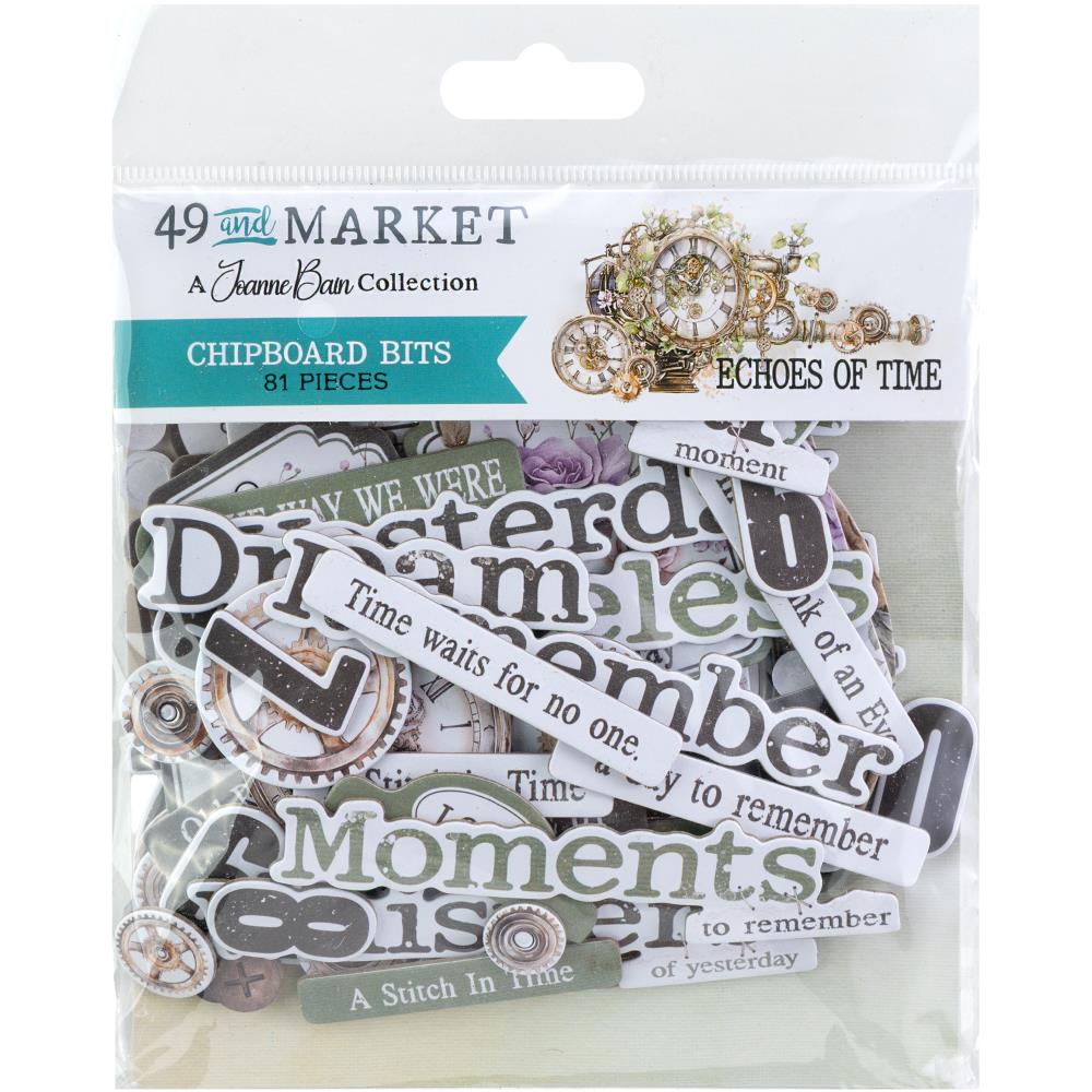 49 & Market Echoes of Time Chipboard Bits