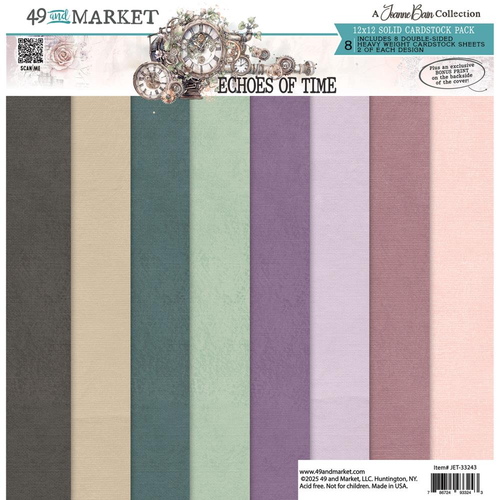 49 & Market Echoes of Time 12x12 Solids Collection Pack