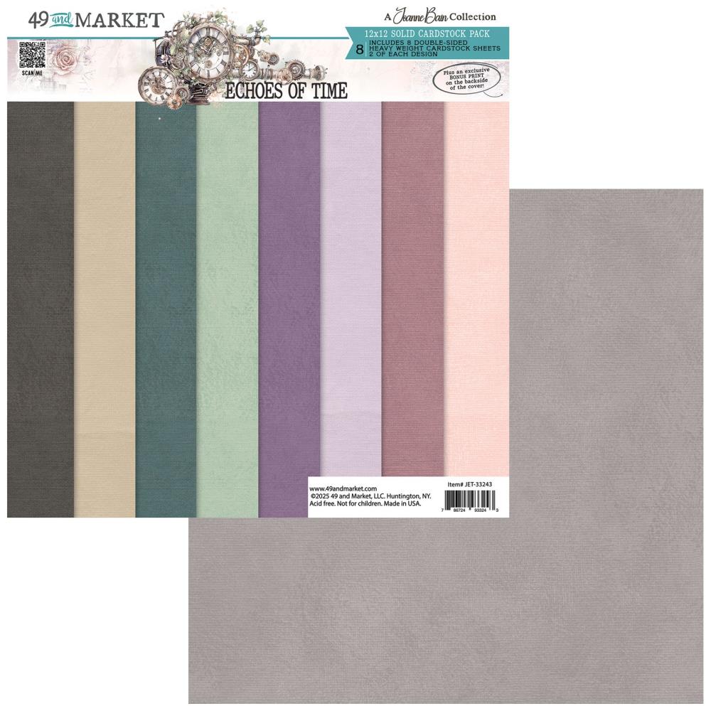 49 & Market Echoes of Time 12x12 Solids Collection Pack