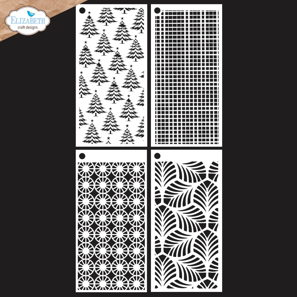 Elizabeth Craft Designs Journal Stencils 9