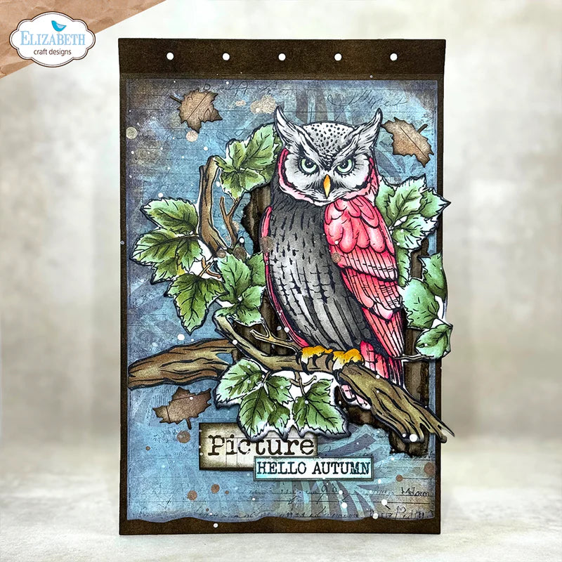 Elizabeth Craft Designs Golden Season Die & Stamp Set