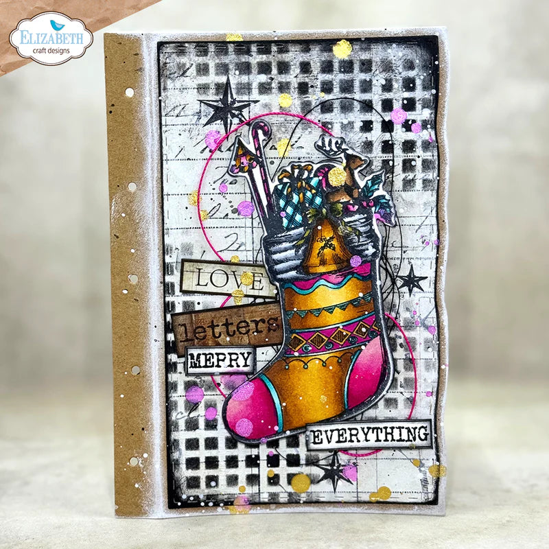 Elizabeth Craft Designs Deck the Halls Die & Stamp Set