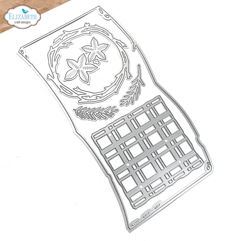 Elizabeth Craft Designs Book of Christmas Square Metal Die Set
