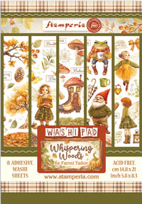 Stamperia Whispering Woods Washi Pad (8 Sheets)