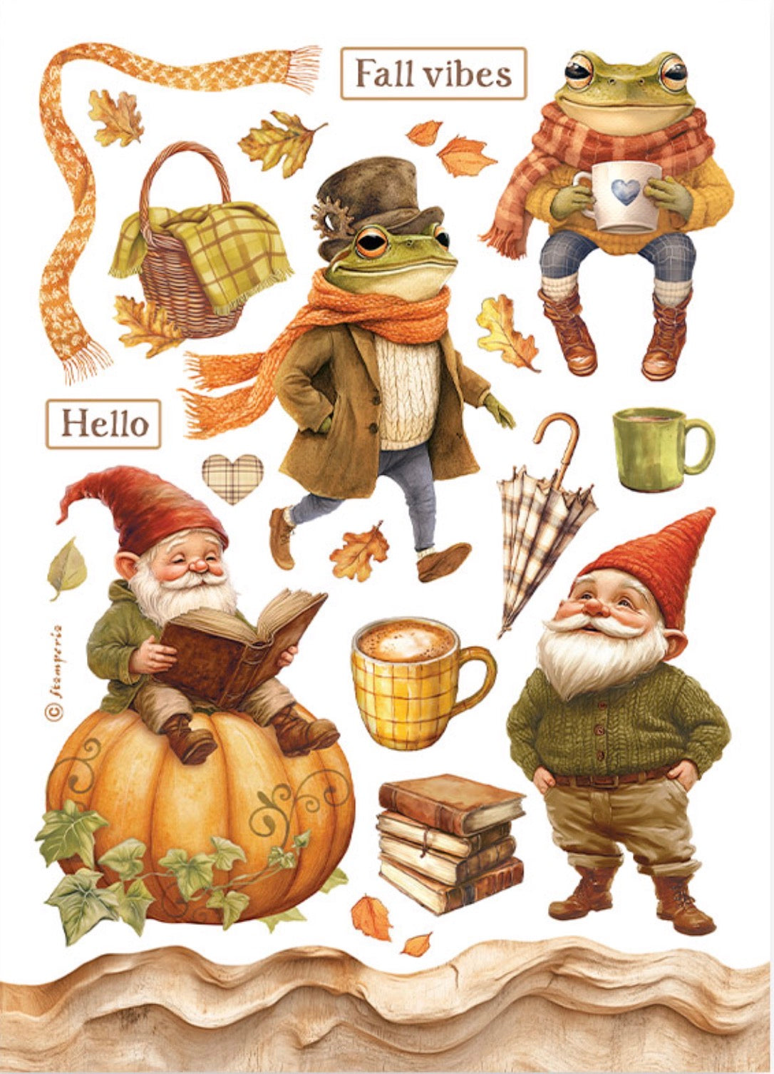 Stamperia Whispering Woods Washi Pad (8 Sheets)